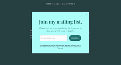 Desktop Screenshot of emilyhall.co.uk