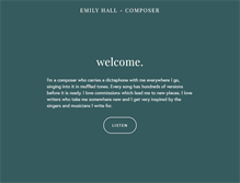 Tablet Screenshot of emilyhall.co.uk